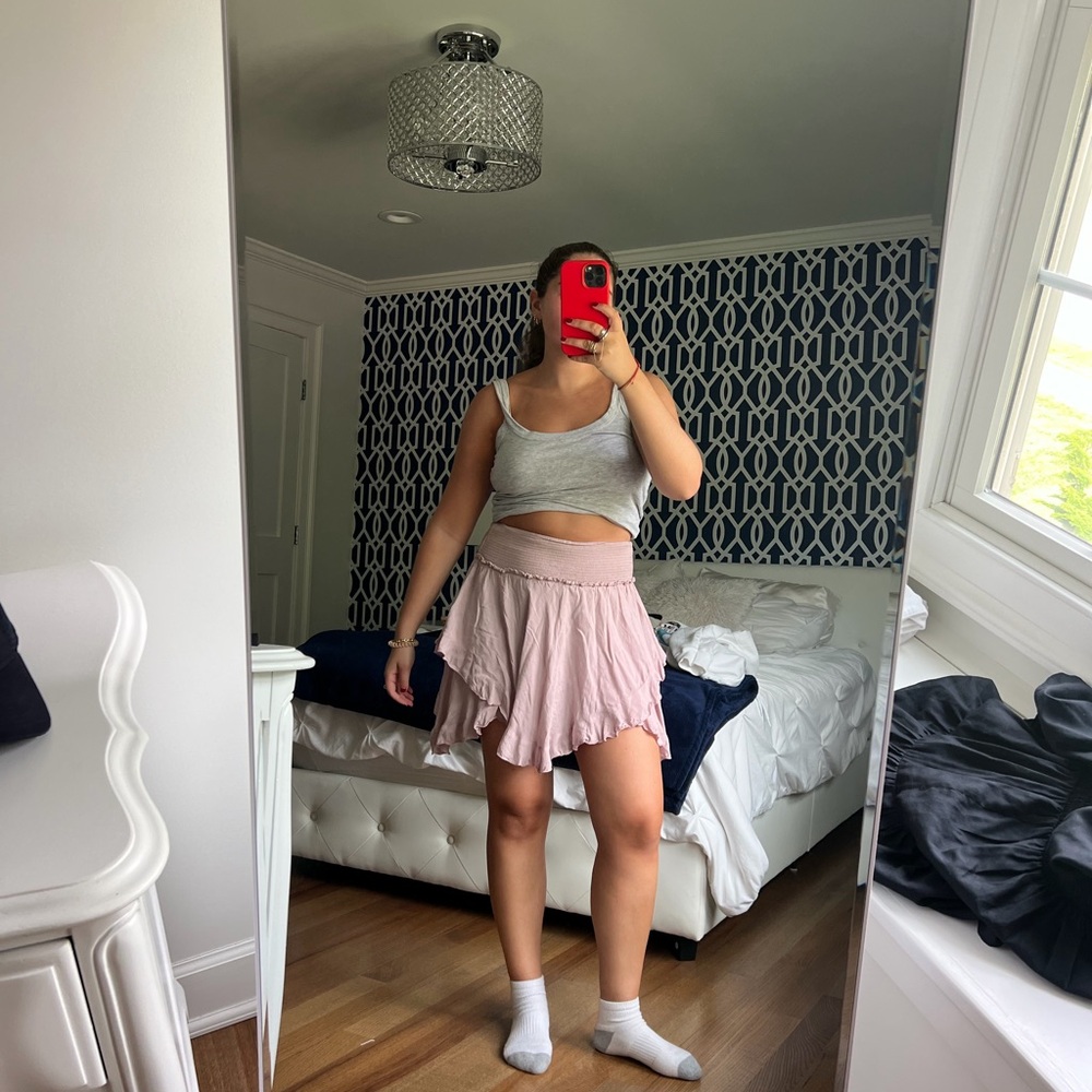 Free People Asymmetrical Mauve Skirt